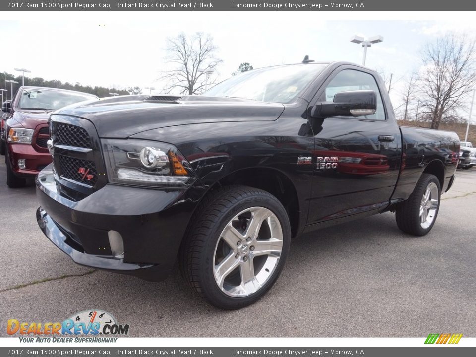 Brilliant Black Crystal Pearl 2017 Ram 1500 Sport Regular Cab Photo #1