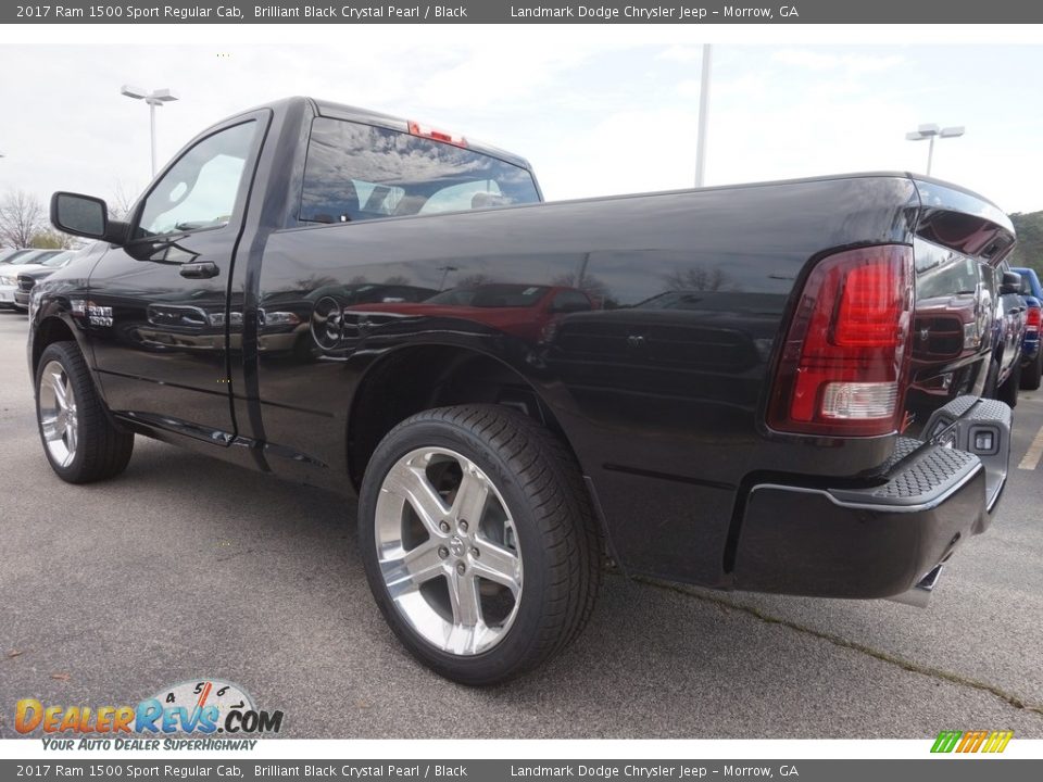 2017 Ram 1500 Sport Regular Cab Brilliant Black Crystal Pearl / Black Photo #2