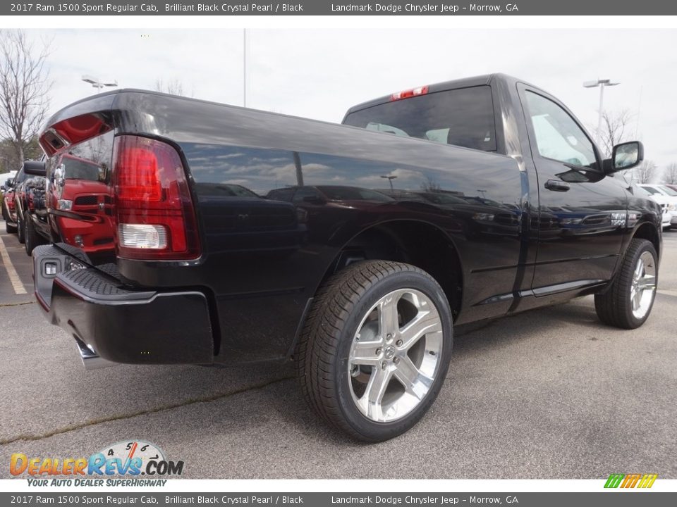 2017 Ram 1500 Sport Regular Cab Brilliant Black Crystal Pearl / Black Photo #3