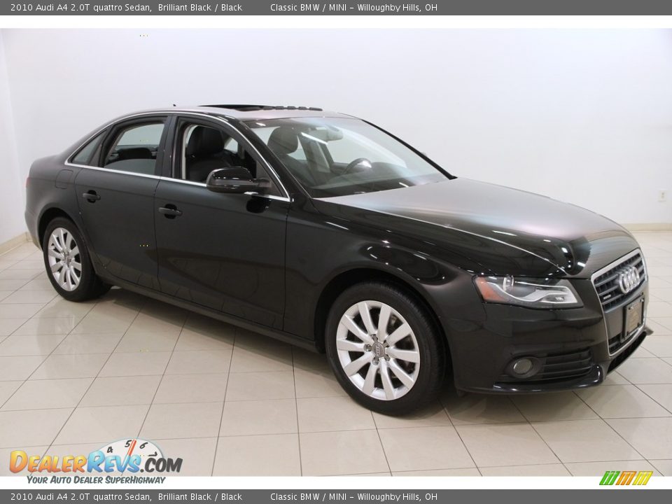 2010 Audi A4 2.0T quattro Sedan Brilliant Black / Black Photo #1