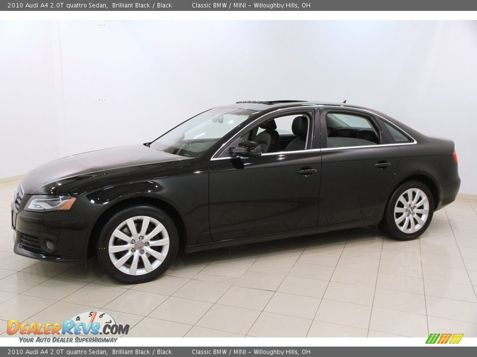 2010 Audi A4 2.0T quattro Sedan Brilliant Black / Black Photo #3