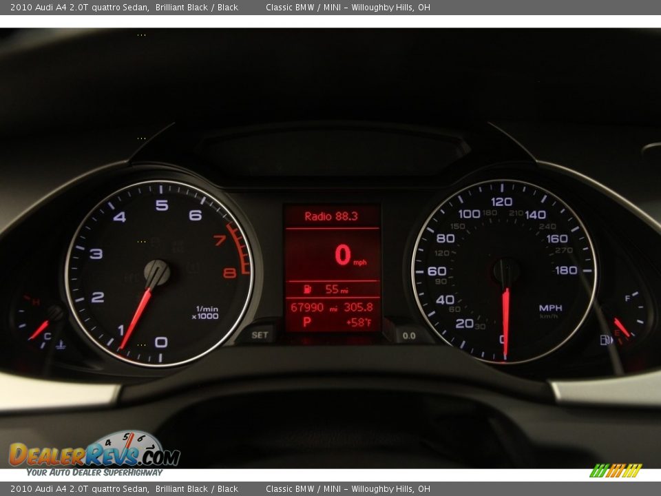 2010 Audi A4 2.0T quattro Sedan Brilliant Black / Black Photo #9