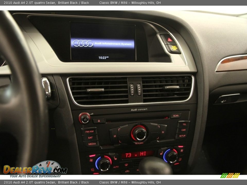 2010 Audi A4 2.0T quattro Sedan Brilliant Black / Black Photo #10