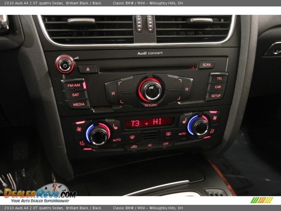 2010 Audi A4 2.0T quattro Sedan Brilliant Black / Black Photo #11