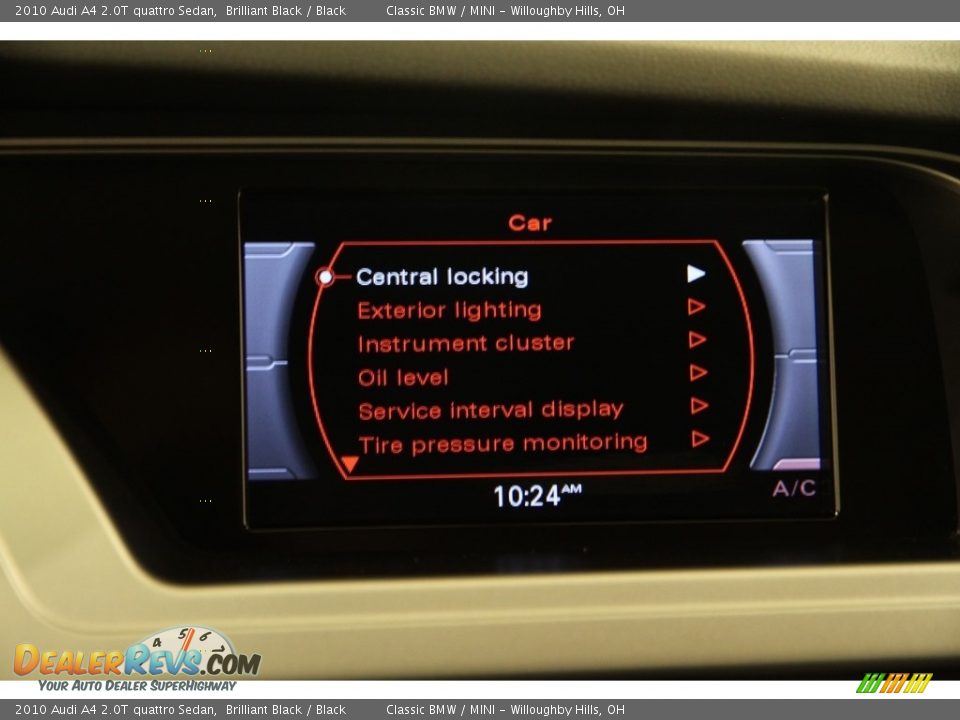 2010 Audi A4 2.0T quattro Sedan Brilliant Black / Black Photo #14