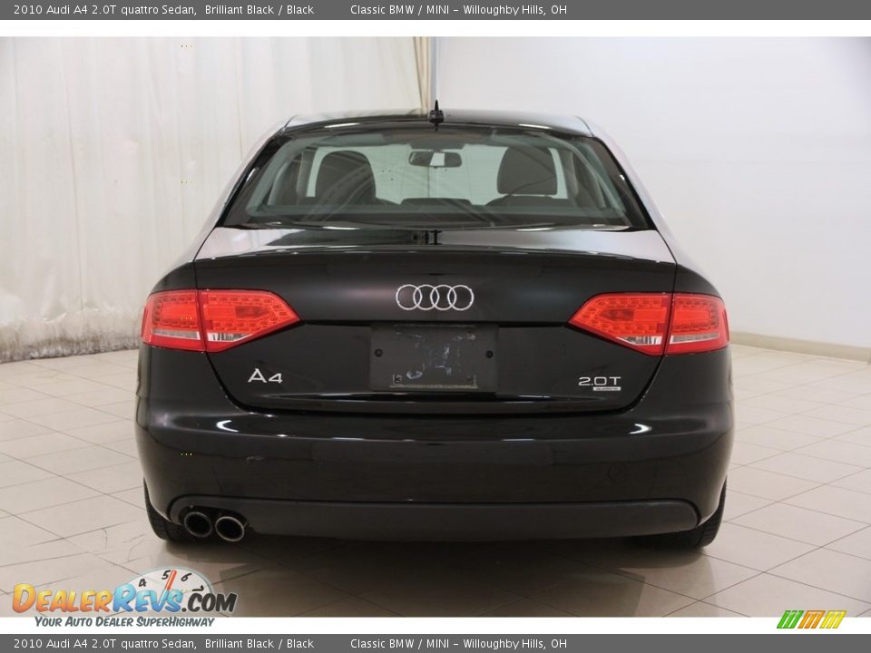 2010 Audi A4 2.0T quattro Sedan Brilliant Black / Black Photo #20