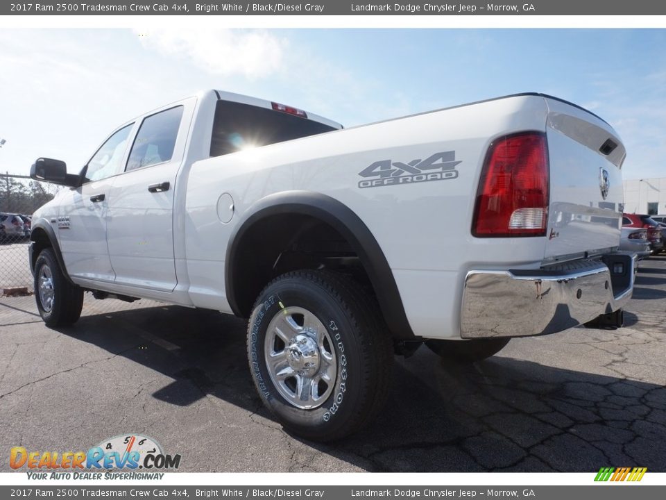 2017 Ram 2500 Tradesman Crew Cab 4x4 Bright White / Black/Diesel Gray Photo #2