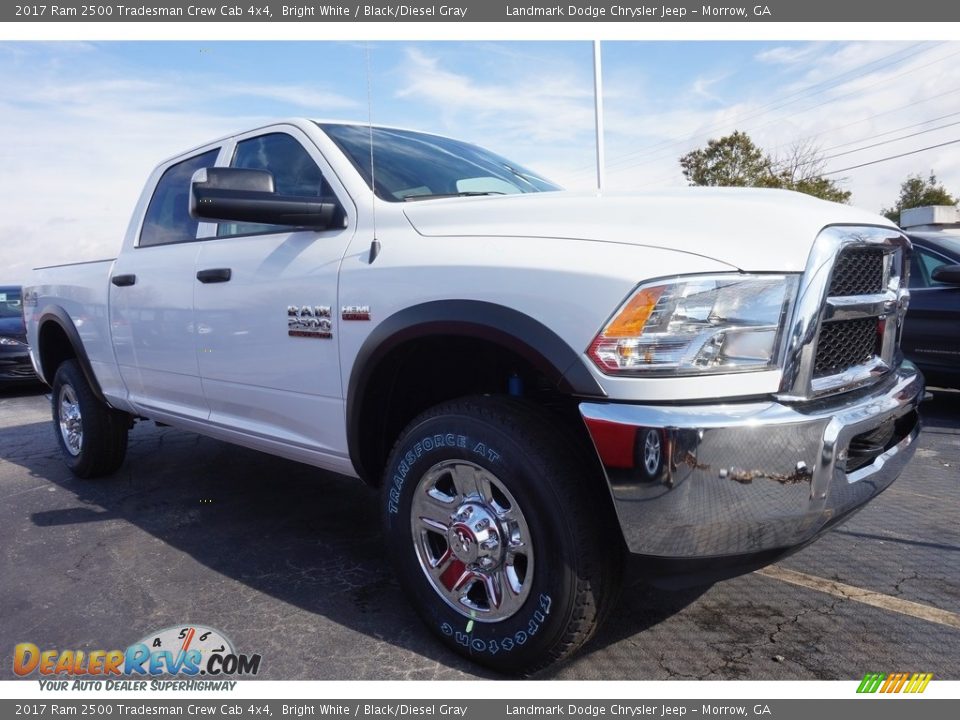 2017 Ram 2500 Tradesman Crew Cab 4x4 Bright White / Black/Diesel Gray Photo #4