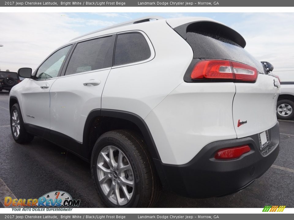 2017 Jeep Cherokee Latitude Bright White / Black/Light Frost Beige Photo #2