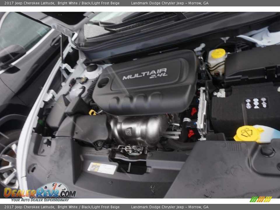 2017 Jeep Cherokee Latitude Bright White / Black/Light Frost Beige Photo #9