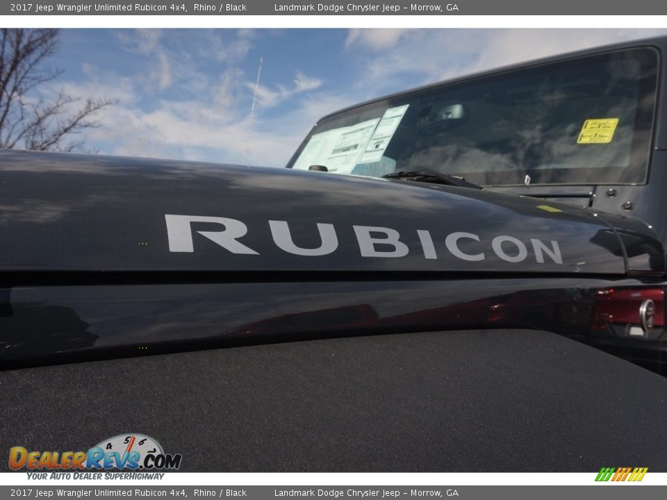 2017 Jeep Wrangler Unlimited Rubicon 4x4 Rhino / Black Photo #7