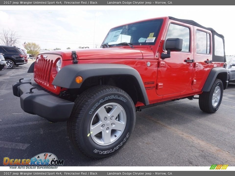 2017 Jeep Wrangler Unlimited Sport 4x4 Firecracker Red / Black Photo #1