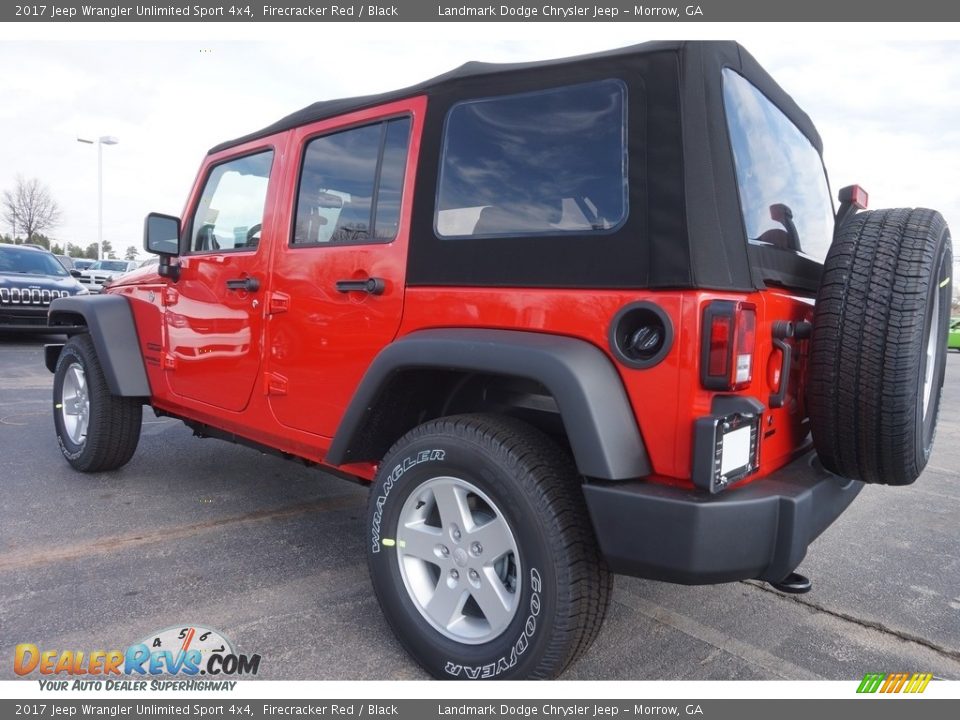 2017 Jeep Wrangler Unlimited Sport 4x4 Firecracker Red / Black Photo #2