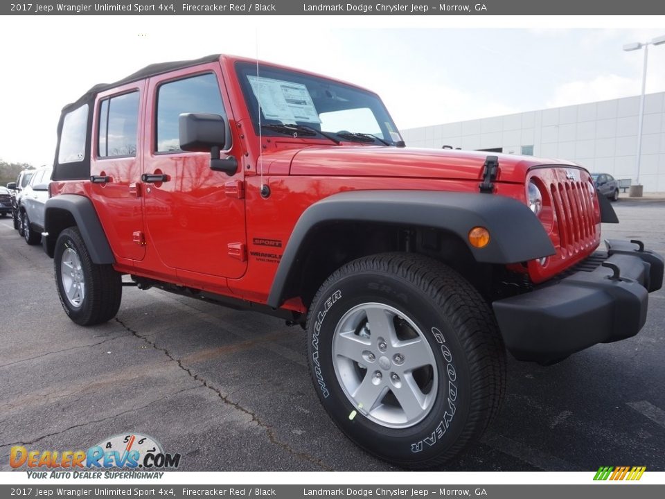 2017 Jeep Wrangler Unlimited Sport 4x4 Firecracker Red / Black Photo #4