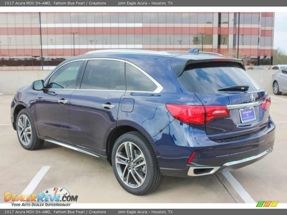2017 Acura MDX SH-AWD Fathom Blue Pearl / Graystone Photo #5