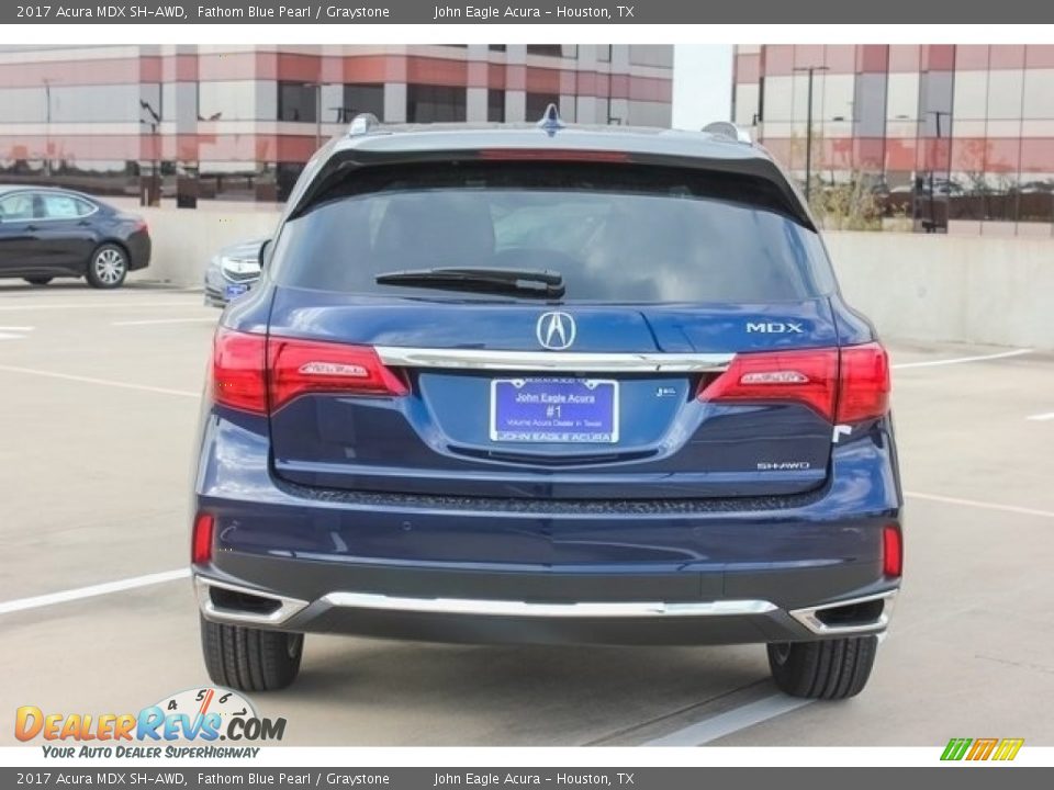 2017 Acura MDX SH-AWD Fathom Blue Pearl / Graystone Photo #6