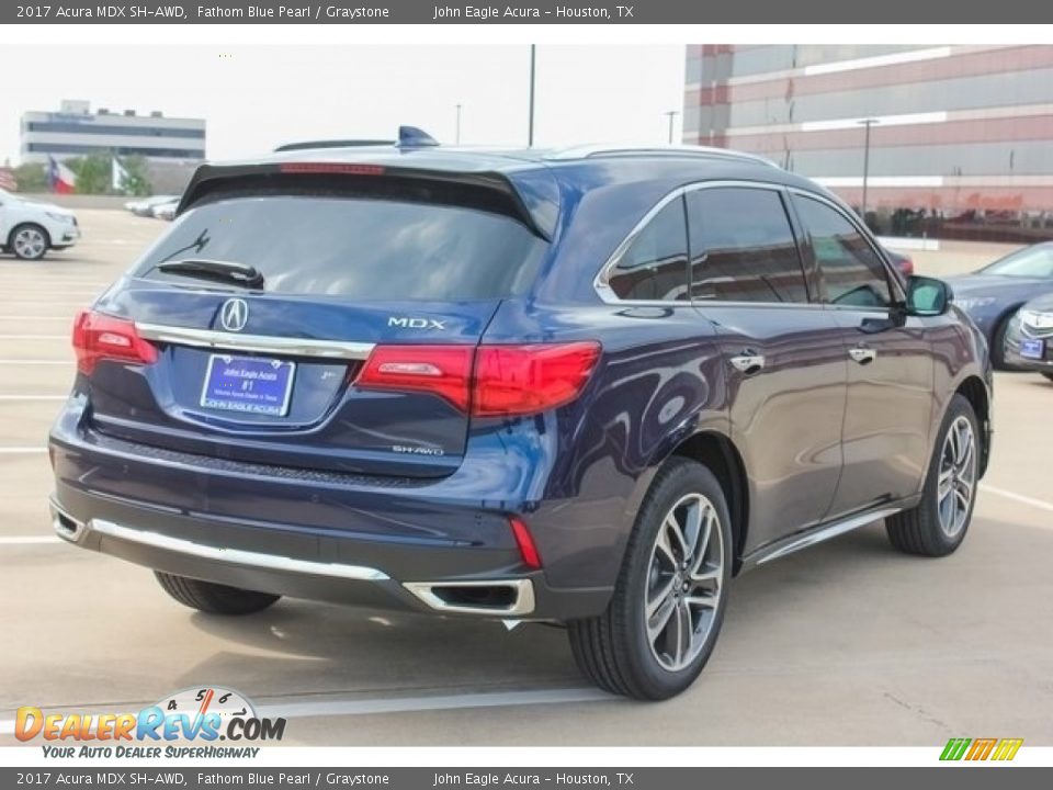2017 Acura MDX SH-AWD Fathom Blue Pearl / Graystone Photo #7