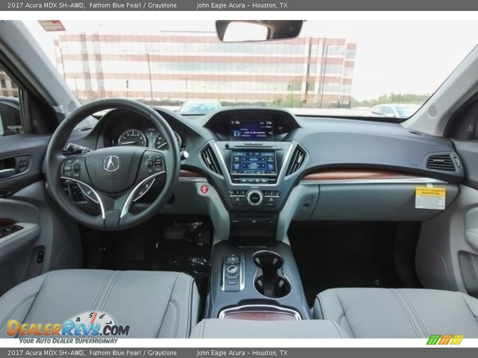 2017 Acura MDX SH-AWD Fathom Blue Pearl / Graystone Photo #9