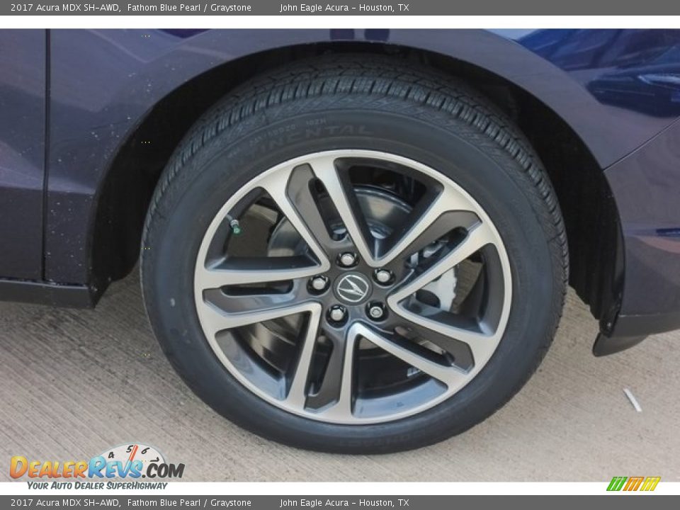 2017 Acura MDX SH-AWD Fathom Blue Pearl / Graystone Photo #11