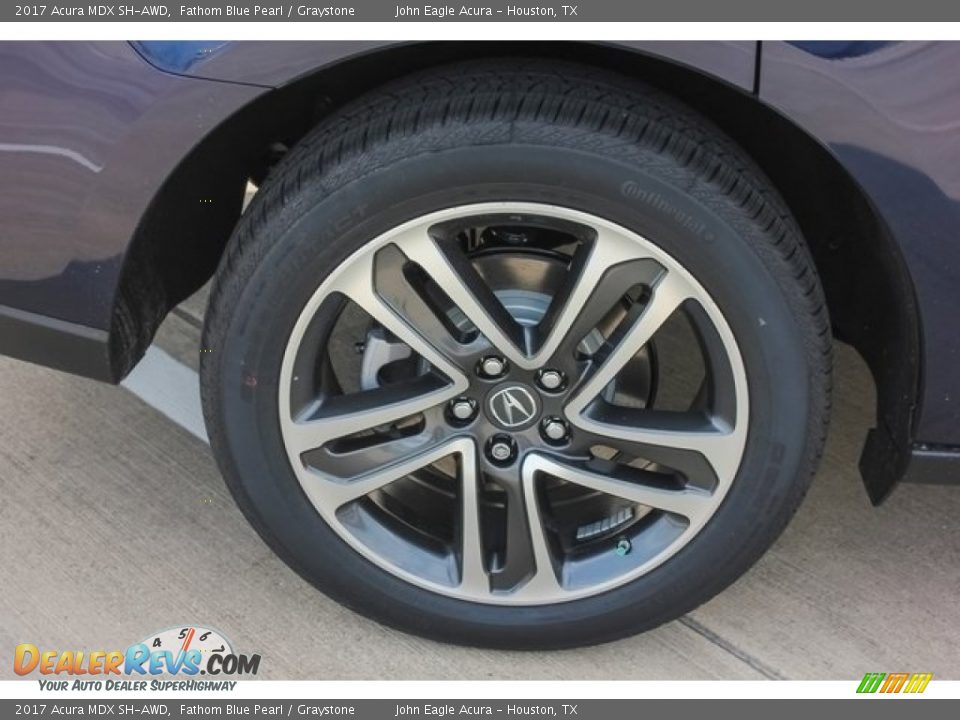 2017 Acura MDX SH-AWD Fathom Blue Pearl / Graystone Photo #12