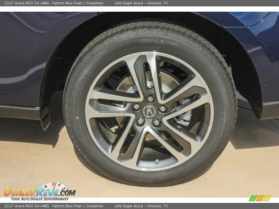2017 Acura MDX SH-AWD Fathom Blue Pearl / Graystone Photo #13