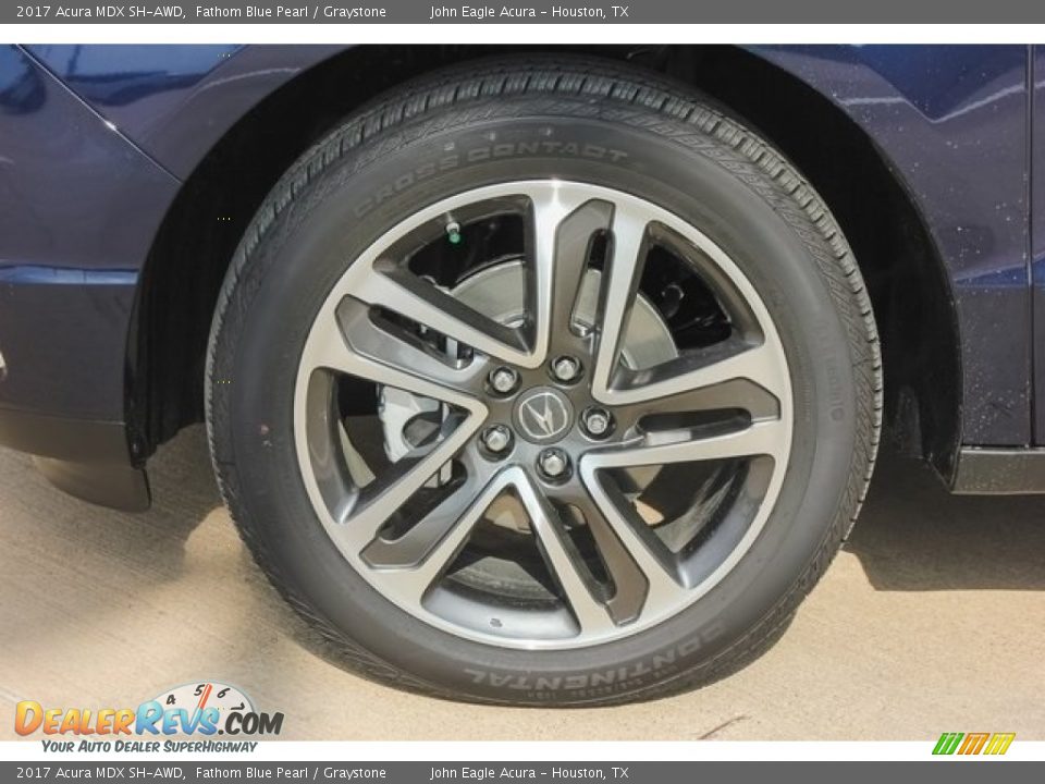 2017 Acura MDX SH-AWD Fathom Blue Pearl / Graystone Photo #14