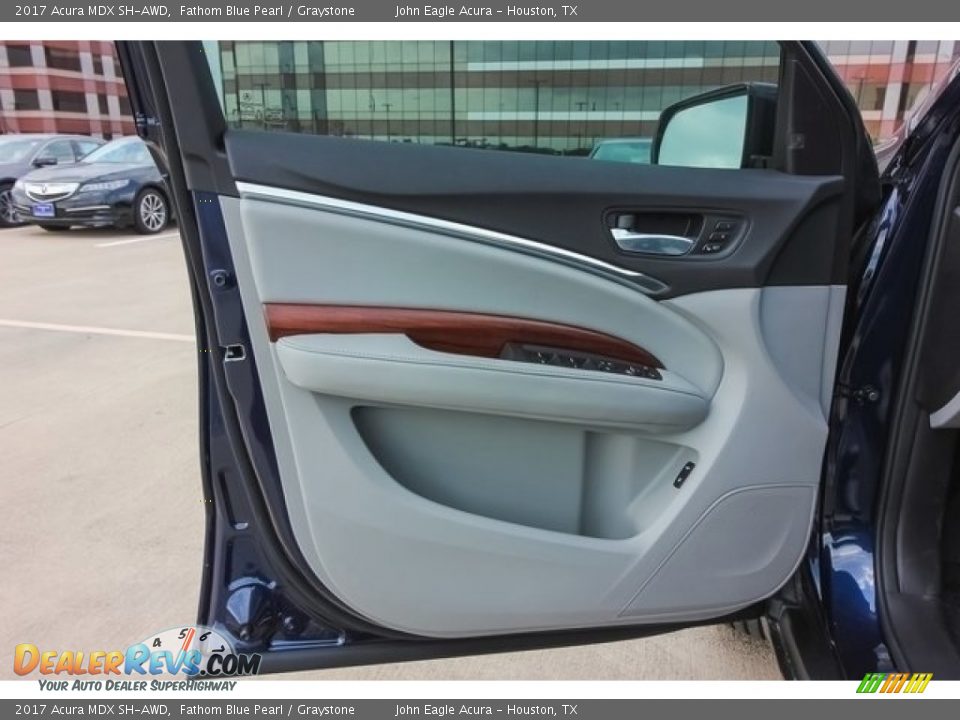 2017 Acura MDX SH-AWD Fathom Blue Pearl / Graystone Photo #15