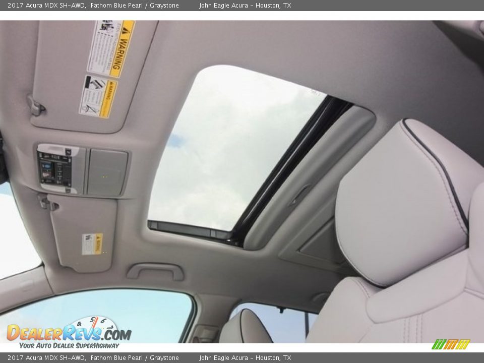 2017 Acura MDX SH-AWD Fathom Blue Pearl / Graystone Photo #17