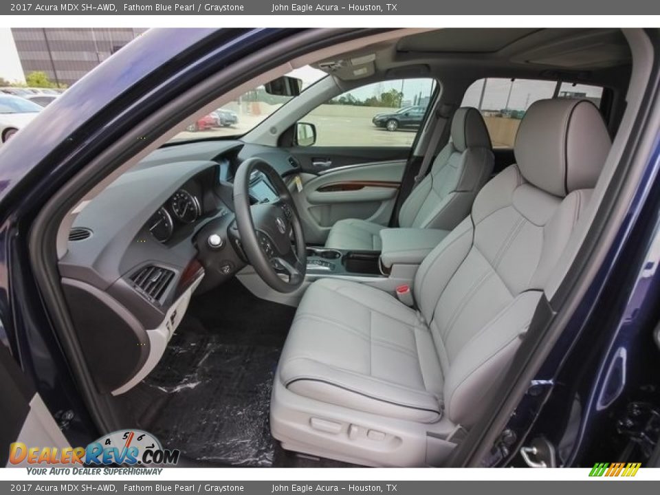 2017 Acura MDX SH-AWD Fathom Blue Pearl / Graystone Photo #18