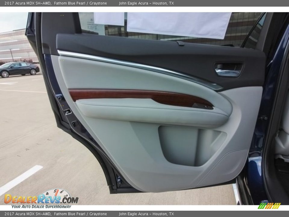 2017 Acura MDX SH-AWD Fathom Blue Pearl / Graystone Photo #19