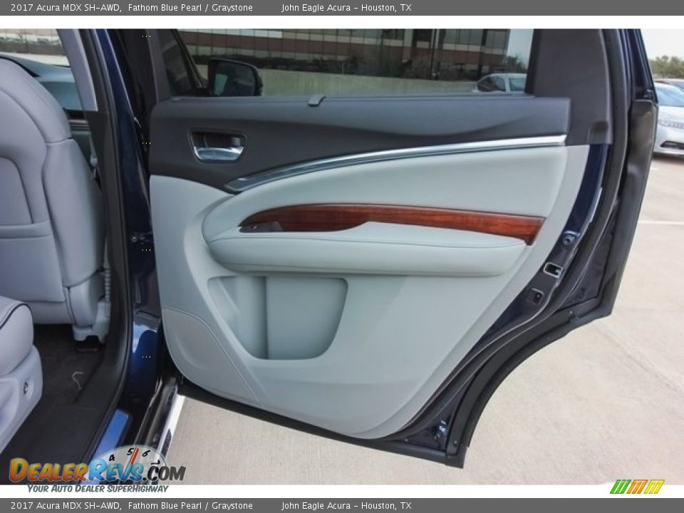 2017 Acura MDX SH-AWD Fathom Blue Pearl / Graystone Photo #24