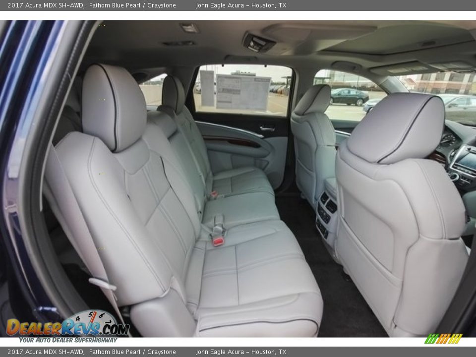 2017 Acura MDX SH-AWD Fathom Blue Pearl / Graystone Photo #25