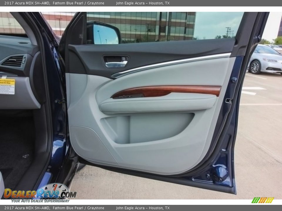 2017 Acura MDX SH-AWD Fathom Blue Pearl / Graystone Photo #27