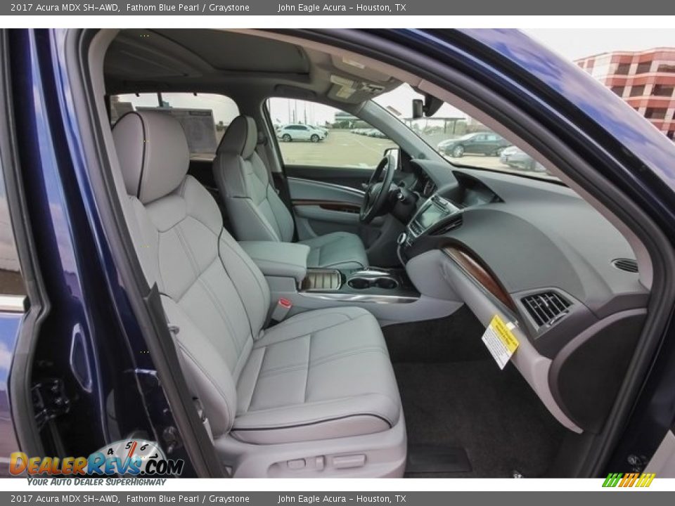 2017 Acura MDX SH-AWD Fathom Blue Pearl / Graystone Photo #29