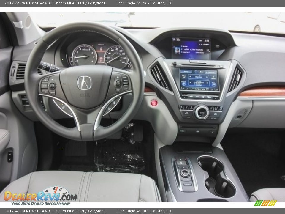 2017 Acura MDX SH-AWD Fathom Blue Pearl / Graystone Photo #33