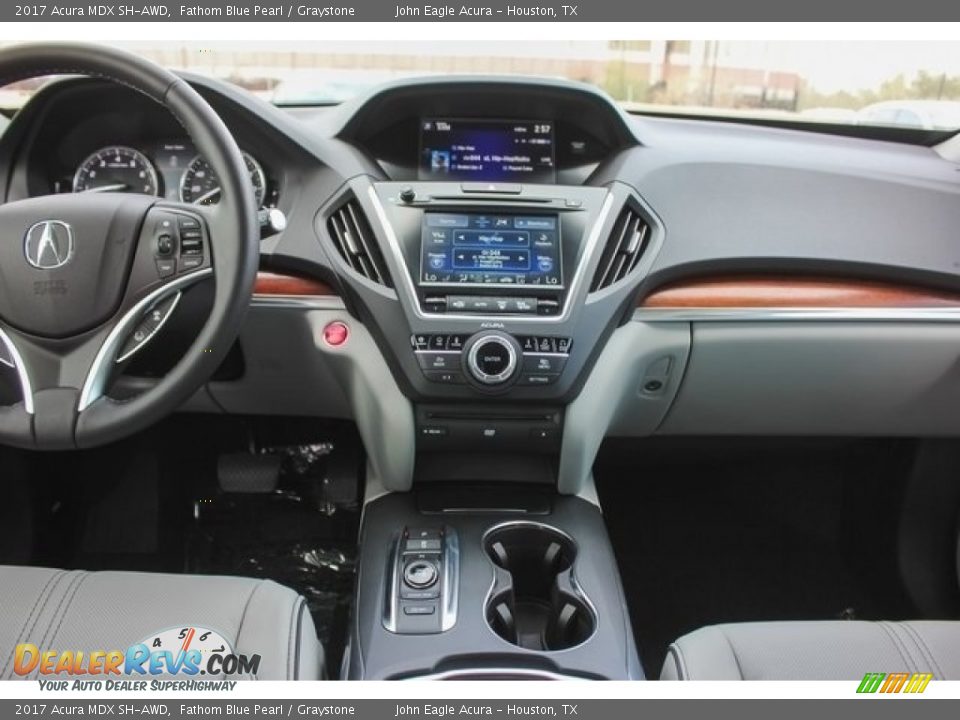 2017 Acura MDX SH-AWD Fathom Blue Pearl / Graystone Photo #35