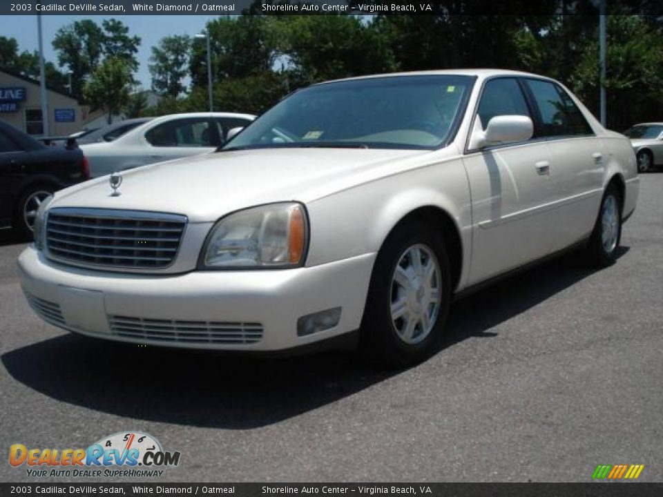 2003 Cadillac DeVille Sedan White Diamond / Oatmeal Photo #1