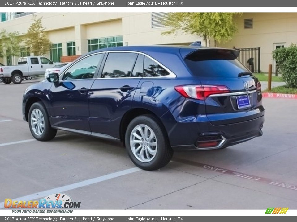 2017 Acura RDX Technology Fathom Blue Pearl / Graystone Photo #5