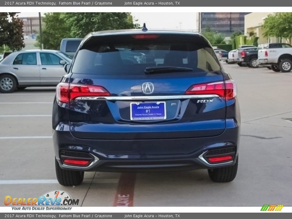 2017 Acura RDX Technology Fathom Blue Pearl / Graystone Photo #6