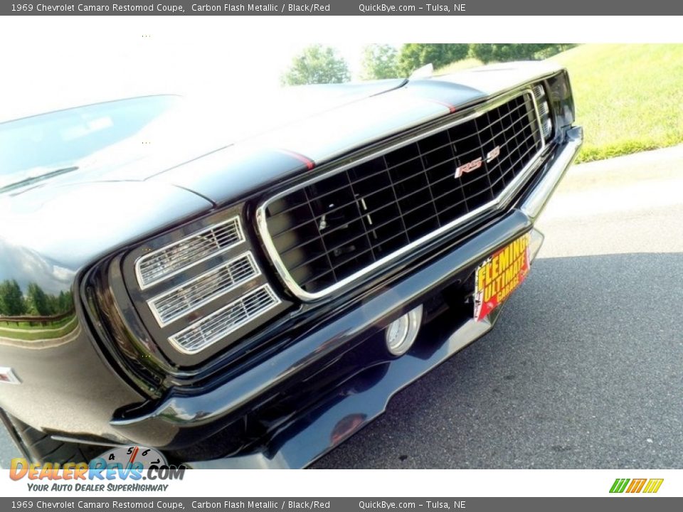 1969 Chevrolet Camaro Restomod Coupe Carbon Flash Metallic / Black/Red Photo #9