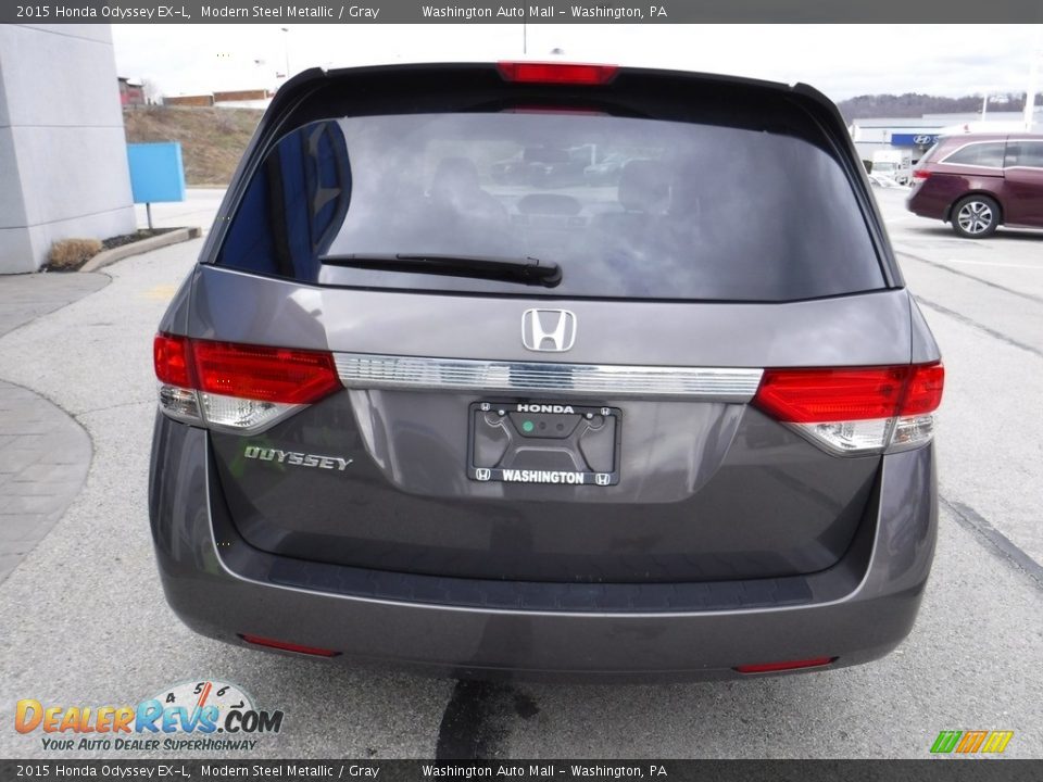 2015 Honda Odyssey EX-L Modern Steel Metallic / Gray Photo #8