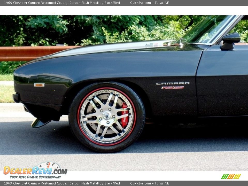 1969 Chevrolet Camaro Restomod Coupe Carbon Flash Metallic / Black/Red Photo #36