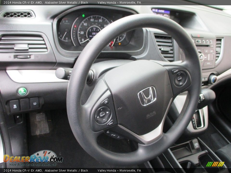 2014 Honda CR-V EX AWD Alabaster Silver Metallic / Black Photo #14