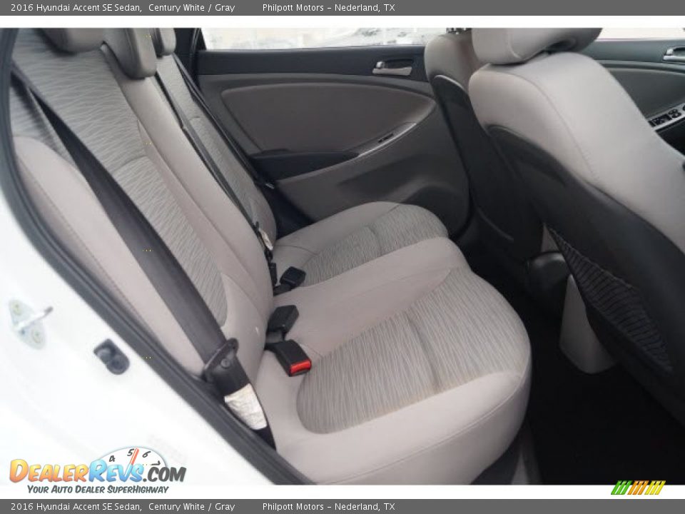 2016 Hyundai Accent SE Sedan Century White / Gray Photo #18