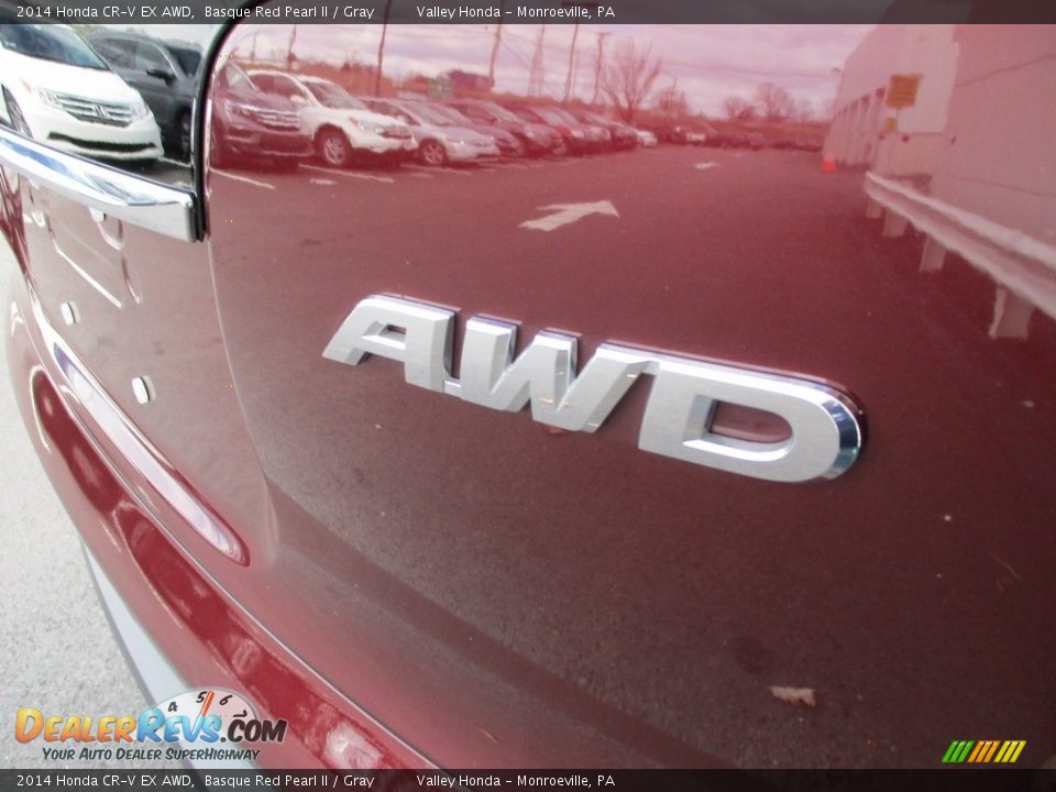 2014 Honda CR-V EX AWD Basque Red Pearl II / Gray Photo #7