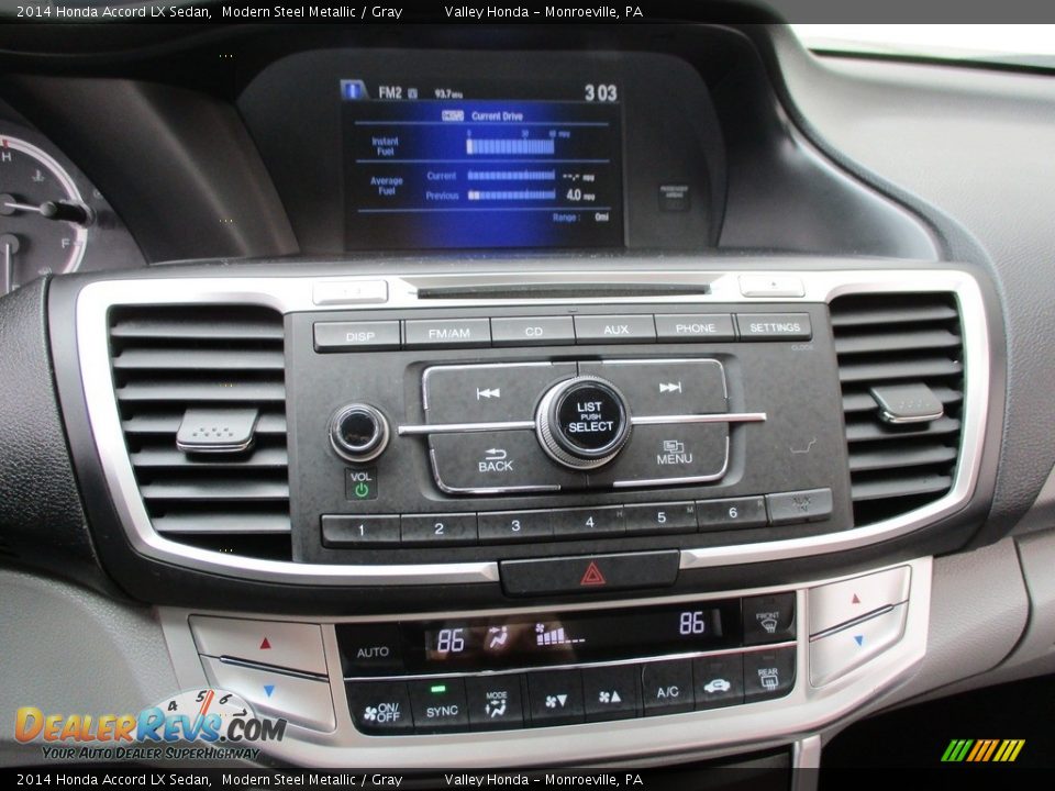 2014 Honda Accord LX Sedan Modern Steel Metallic / Gray Photo #15