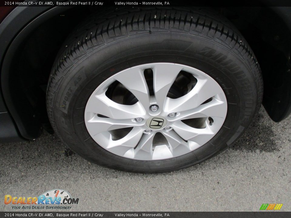 2014 Honda CR-V EX AWD Basque Red Pearl II / Gray Photo #3