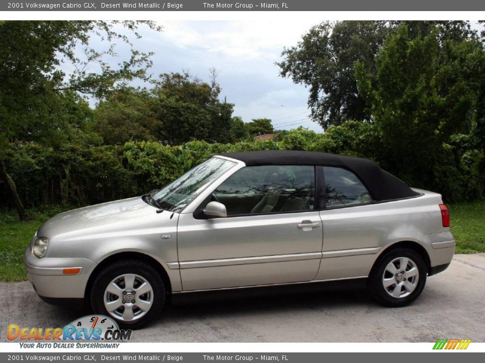 2001 Volkswagen Cabrio GLX Desert Wind Metallic / Beige Photo #3