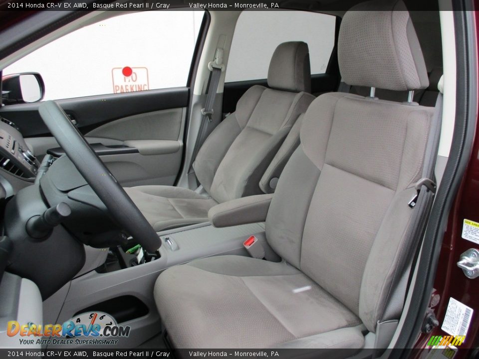 2014 Honda CR-V EX AWD Basque Red Pearl II / Gray Photo #12