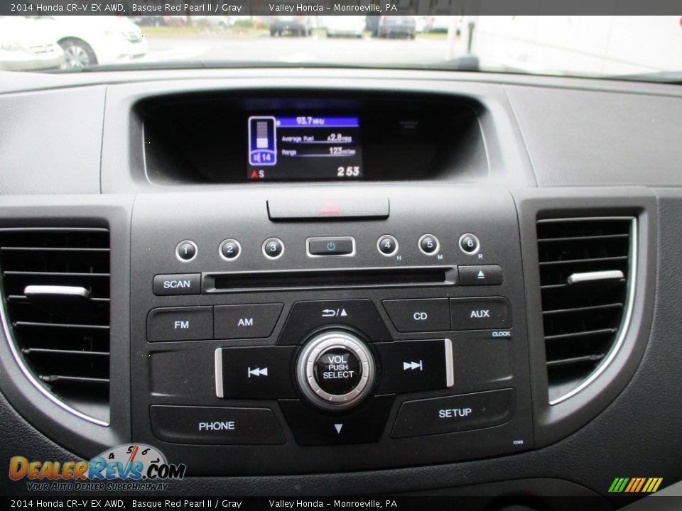 2014 Honda CR-V EX AWD Basque Red Pearl II / Gray Photo #16